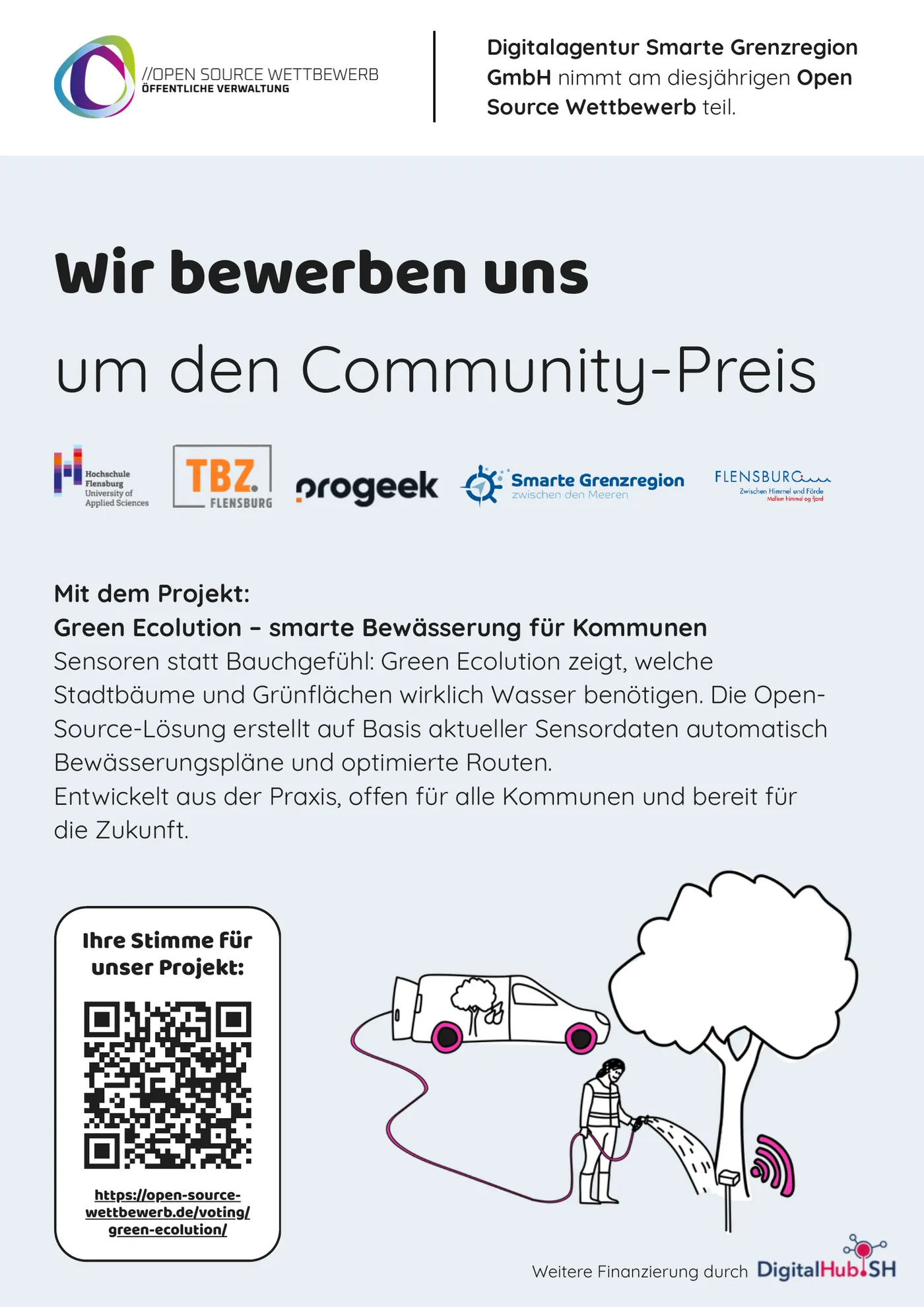 The application for the community award of the Open Source Wettbewerb